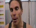 Stuart Stokes showing athleticos some love after the 3000m Steeple Chase at the 2010 Diamond League London