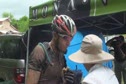 Jeremiah Bishop Lap 4 pit stop. Mid-Race interview. 1st place
