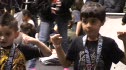 Kids flexing and posing