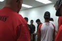 ref giving instructions in locker room
