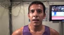 Leo Manzano after his 3rd PB in 3 races 3:32.37 2nd 1500 2010 Brussels Diamond League